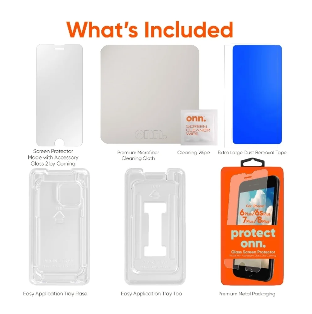 Glass Screen Protector iPhone 6plus, 6Splus, 7plus, 8plus
